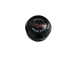 Drake Muscle Cars Billet Aluminum Brake Master Cylinder Cap; Black (15-23 Mustang)