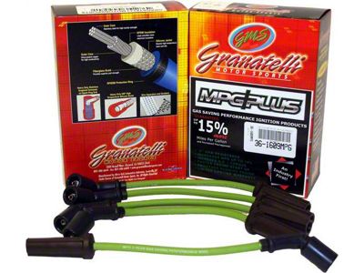 Granatelli Motor Sports MPG Spark Plug Wires; Green (05-10 Mustang V6)