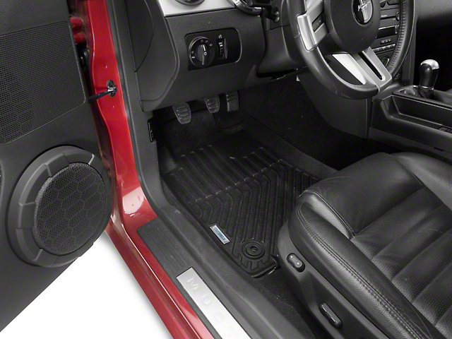 MMD TruShield Series Precision Molded Floor Liners; Front and Rear (05-09 Mustang)