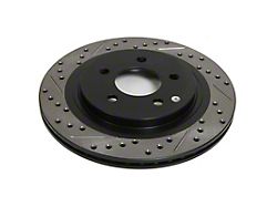 StopTech Sport Cross-Drilled and Slotted Rotor; Rear Driver Side (05-14 Mustang, Excluding 13-14 GT500)