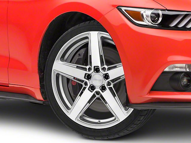 Niche Teramo Anthracite Brushed Face Tint Clear Wheel; 20x9.5 (15-23 Mustang GT, EcoBoost, V6)