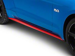 SEC10 Rocker Stripes; Red Carbon (15-23 Mustang)