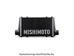 Mishimoto Carbon Fiber Intercooler with 20-Inch Gloss Black Core and Red End Tank Clamps; Straight Through Flow End Tank Orientation (Universal; Some Adaptation May Be Required)