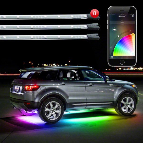 XK Glow Underbody LED Accent Light Kit (Universal; Some Adaptation May Be Required)