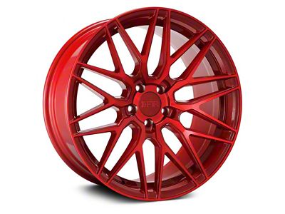 F1R F103 Candy Red Wheel; Rear Only; 19x10 (10-14 Mustang Standard GT, V6)