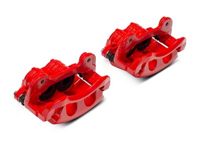 C&L Performance Series Front Brake Calipers; Red (11-14 Mustang Standard GT)