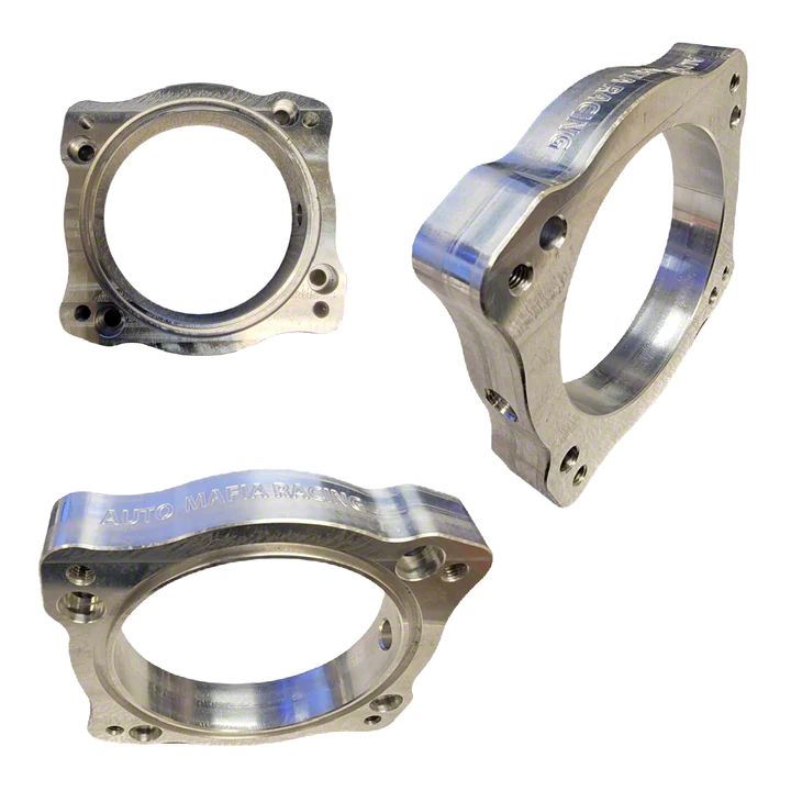 PQY 80mm Billet Aluminum Throttle Body – DBC, Black Anodized, 6980BK