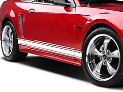 SpeedForm Rocker Stripes; White (79-23 Mustang)