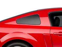 SpeedForm Quarter Window Blackout; Matte Black (05-09 Mustang Coupe)