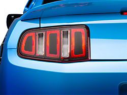 SpeedForm Tail Light Conversion Decal Kit; Matte Black (10-12 Mustang)