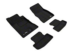 3D MAXpider KAGU Series All-Weather Custom Fit Front and Rear Floor Liners; Tan (15-23 Mustang)