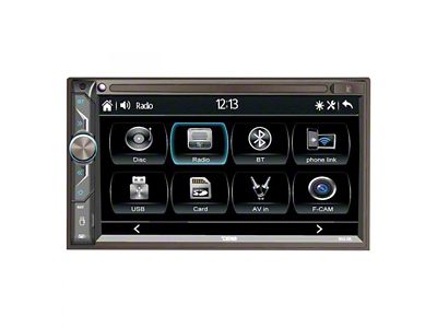 DS18 6.90-Inch Touchscreen Mechless Double-Din Headunit with Bluetooth (Universal; Some Adaptation May Be Required)