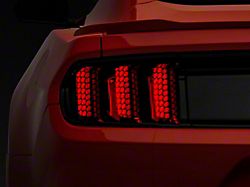 SEC10 Honeycomb Tail Light Tint; Smoked (15-17 Mustang; 18-20 Mustang GT350)