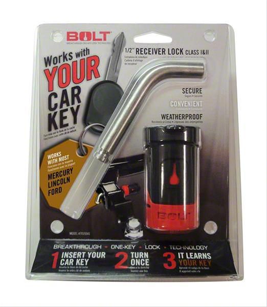 BOLT Lock 1/2-Inch Class I and II Trailer Hitch Lock for Double Cut Keys