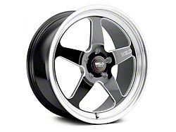 WELD Performance Laguna Drag Gloss Black Milled Wheel; Rear Only; 15x10 (99-04 Mustang)