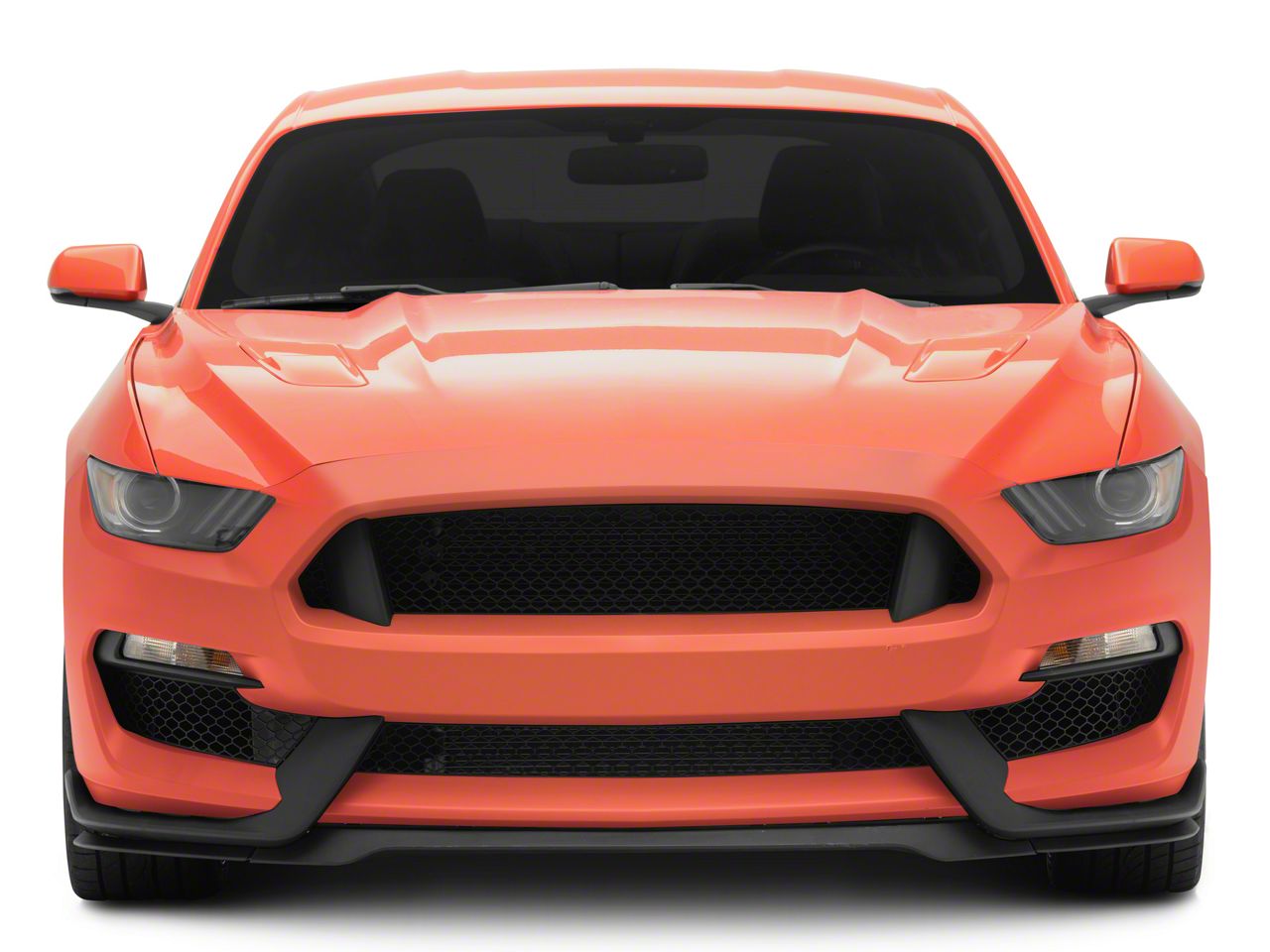 Mustang GT350 Style Conversion Front Bumper; Black (1517 Mustang GT