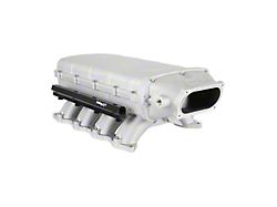 Holley EFI Ultra Lo-Ram Intake Manifold with 2007-2014 GT500 Throttle Body Mount; Satin (11-23 Mustang GT, GT350)