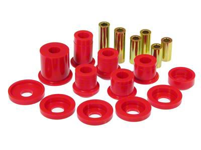 Rear Upper and Lower Control Arm Bushing Kit; Red (05-10 Mustang)