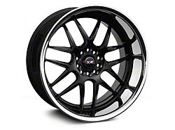 XXR 526 Black with Stainless Steel Chrome Lip Wheel; Rear Only; 18x10.5 (94-98 Mustang)