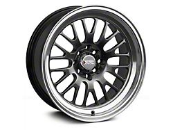XXR 531 Chromium Black with Machined Lip Wheel; Rear Only; 18x11 (99-04 Mustang)