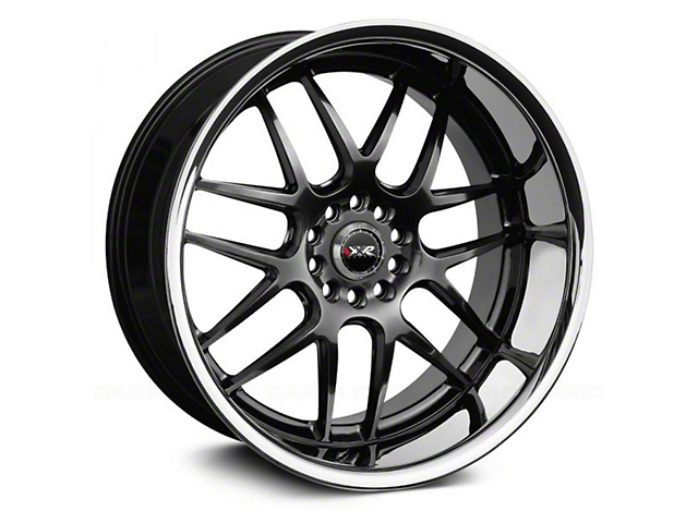 XXR 526 Chromium Black with Stainless Steel Chrome Lip Wheel; 18x9 (15-23 Mustang Standard EcoBoost, V6)