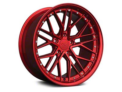 XXR 571 Candy Red Wheel; Rear Only; 20x10.5 (15-23 Mustang GT, EcoBoost, V6)