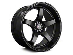 XXR 555 Flat Black Wheel; 17x8 (05-09 Mustang GT, V6)