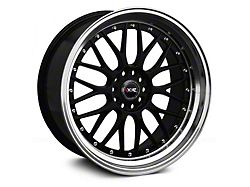 XXR 521 Black with Machined Lip Wheel; 19x8.5 (15-23 Mustang GT, EcoBoost, V6)