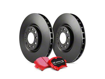 EBC Brakes Stage 12 Redstuff Brake Rotor and Pad Kit; Front (15-23 Mustang Standard GT, EcoBoost w/ Performance Pack)