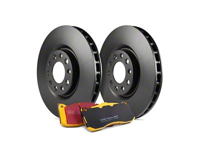 EBC Brakes Stage 13 Yellowstuff Brake Rotor and Pad Kit; Front (15-23 Mustang Standard GT, EcoBoost w/ Performance Pack)