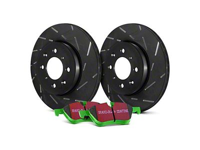 EBC Brakes Stage 2 Greenstuff 2000 Brake Rotor and Pad Kit; Front (15-23 Mustang Standard GT, EcoBoost w/ Performance Pack)