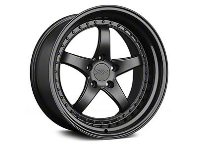 XXR 565 Flat Black with Gloss Black Lip Wheel; Rear Only; 20x10.5 (05-09 Mustang)