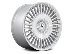 Asanti Tiara Gloss Silver with Bright Machined Face Wheel; 22x9 (10-14 Mustang)