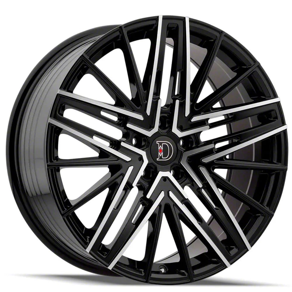 Defy Mustang D04 Gloss Black Machined Wheel; 18x8 D04880545+38GBM (05 ...