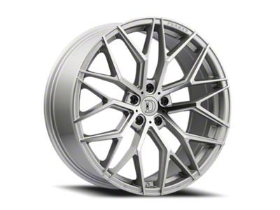 Defy D07 Silver Machined Wheel; 18x8 (10-14 Mustang Standard GT, V6)