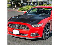 GT500 Style Hood; Unpainted (15-17 Mustang GT, EcoBoost, V6)