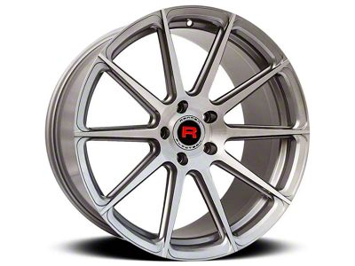 Rennen Flowtech FT10 Silver Brushed Face Wheel; 19x8.5 (15-23 Mustang GT, EcoBoost, V6)