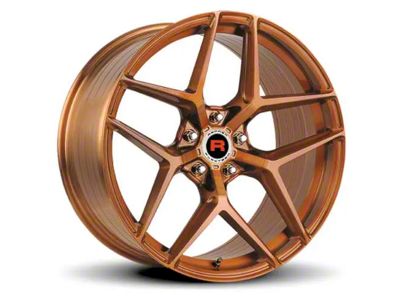 Rennen Flowtech FT13 Brushed Bronze Tint Wheel; 19x8.5 (15-23 Mustang GT, EcoBoost, V6)