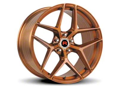 Rennen Flowtech FT13 Brushed Bronze Tint Wheel; 19x8.5 (15-23 Mustang Standard EcoBoost, V6)