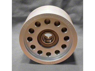 American Racing Solutions Double Bearing Smooth Billet Idler Pulley; 90mm x 12-Rib (Universal; Some Adaptation May Be Required)