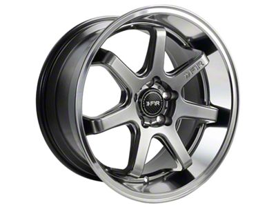 F1R FC7 Hyper Black Wheel; 18x8.5 (05-09 Mustang GT, V6)