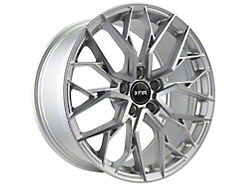 F1R FS3 Machined Silver Wheel; 18x9.5 (05-09 Mustang GT, V6)