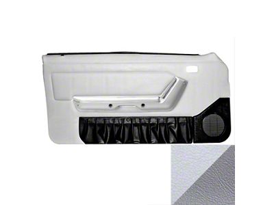 TMI Door Panels; White and Titanium Gray (92-93 Mustang Convertible w/ Power Windows)