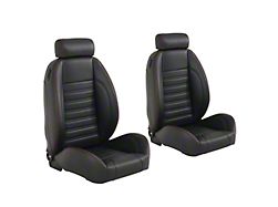 TMI Pro-Series Sport Low Back Seats; Black Sierra (Universal; Some Adaptation May Be Required)