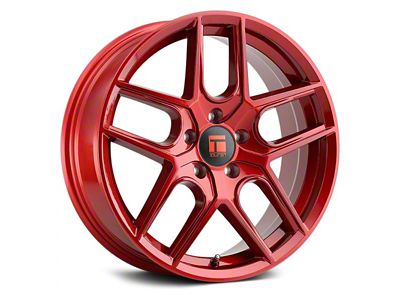 Touren TR79 Crimson Candy Red Wheel; 18x8 (15-23 Mustang Standard EcoBoost, V6)