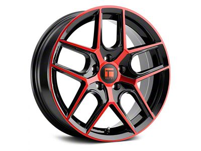 Touren TR79 Gloss Black with Red Tinted Face Wheel; 20x9 (05-09 Mustang)