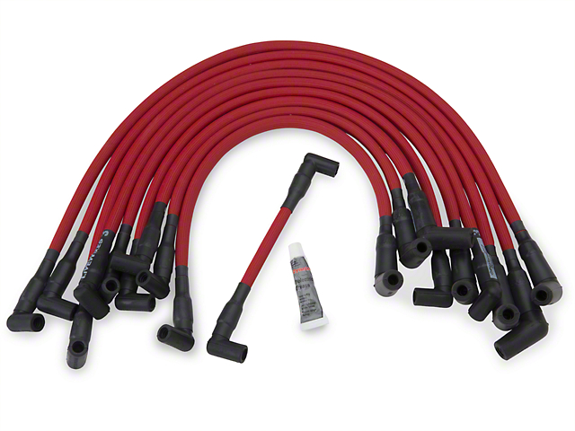 Performance Distributors Livewires 10mm Spark Plug Wires for Equal Length Headers; Red (86-95 5.0L Mustang)