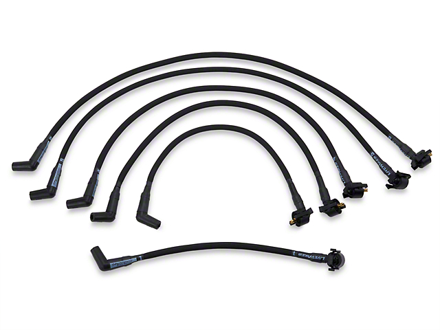 Performance Distributors Livewires 10mm Spark Plug Wires; Black (94-98 Mustang V6)