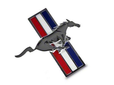Ford Tri-Bar Pony Fender Emblem; Right Side (05-09 Mustang V6)