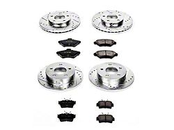 PowerStop Z23 Evolution Sport Brake Rotor and Pad Kit; Front and Rear (94-98 Mustang GT, V6)